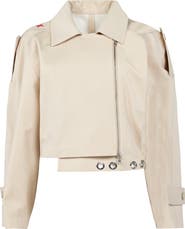 PCFG Free Heaven Cropped Waterproof Trenchcoat