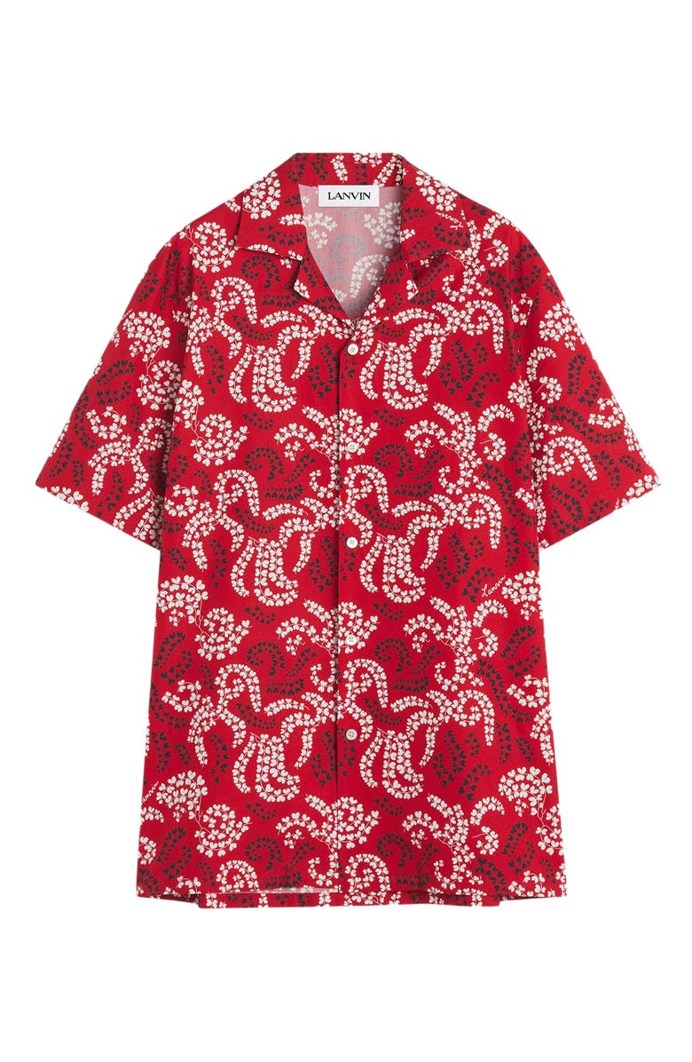 Lanvin PRINTED COTTON SHIRT, Alternate, color, 