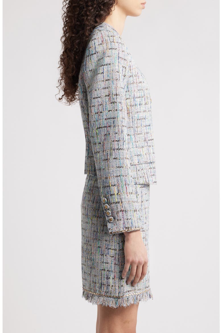 Lily Tweed Jacket, Alternate, color, GREY MULTI