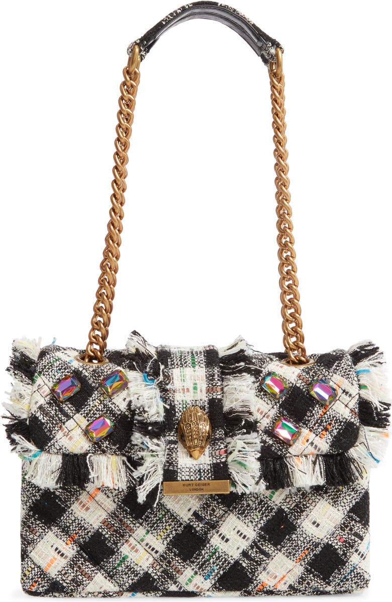 Kurt Geiger London Kensington X Tweed Shoulder Bag, Main, color,