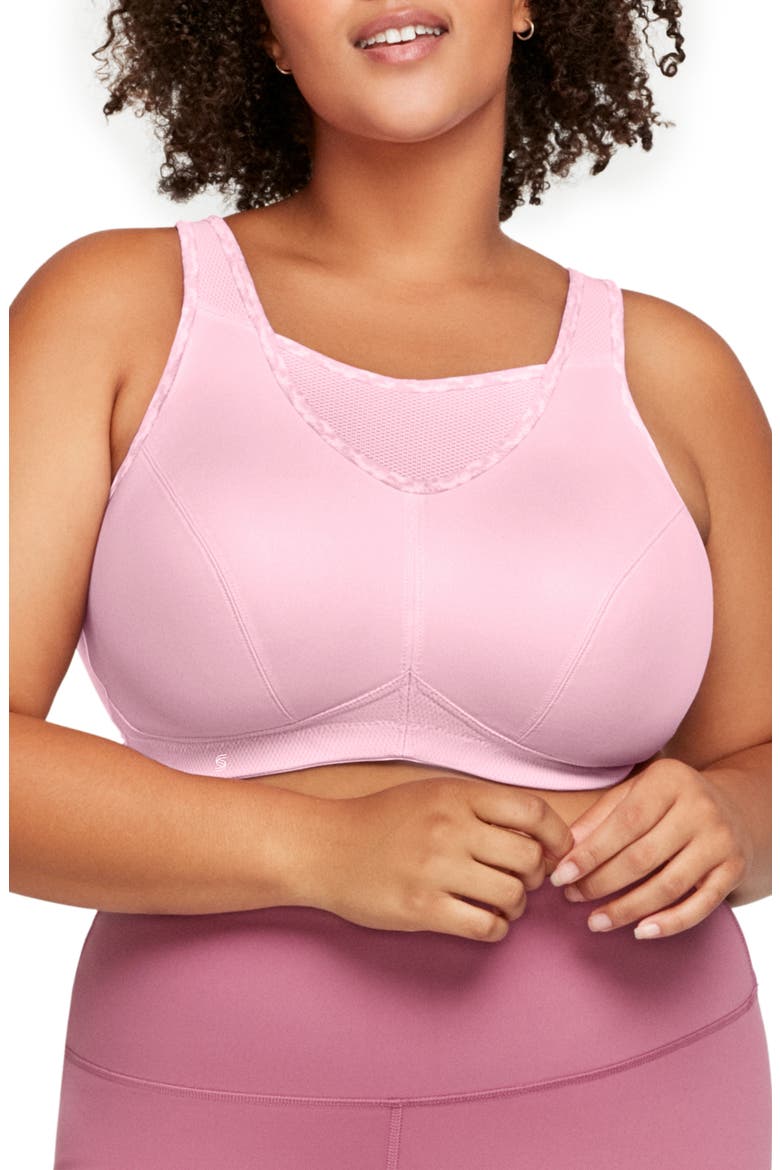 No-Bounce Camisole Sports Bra, Main, color, PARFAIT PINK
