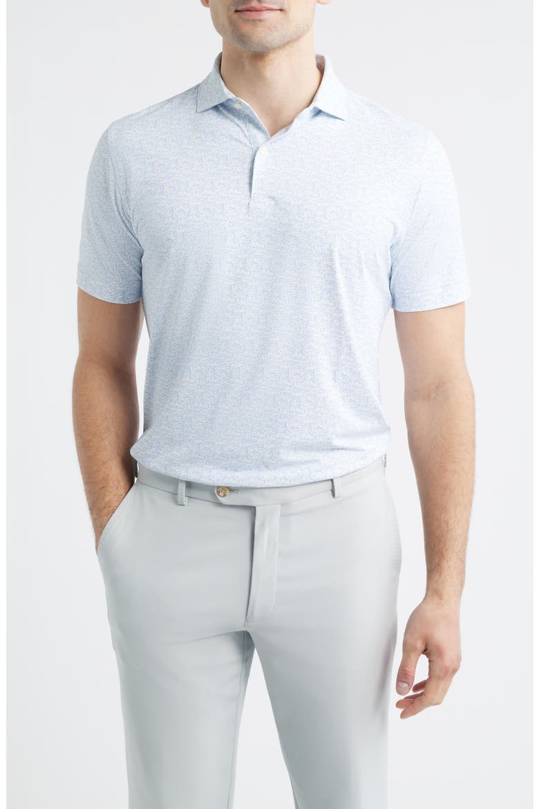 Melody Sea Performance Jersey Golf Polo, Main, color, WHITE