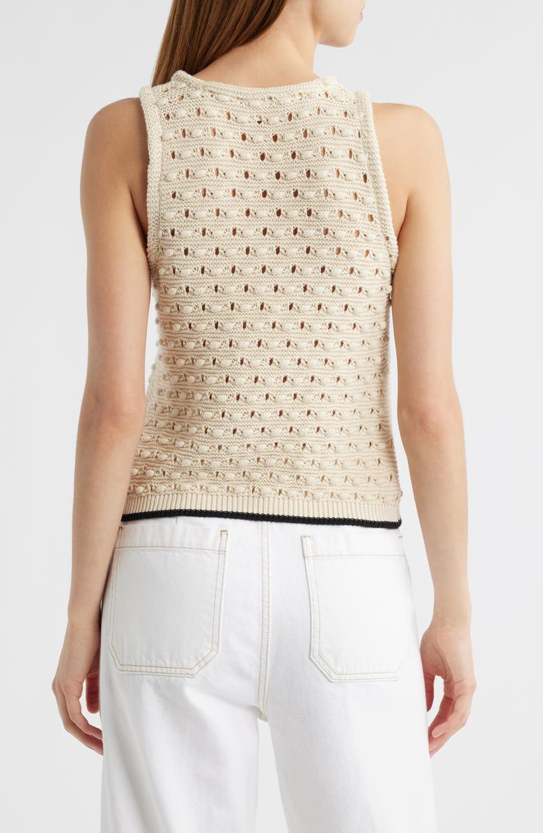 FRAME The Bauble Open Knit Cotton Sweater, Alternate, color,