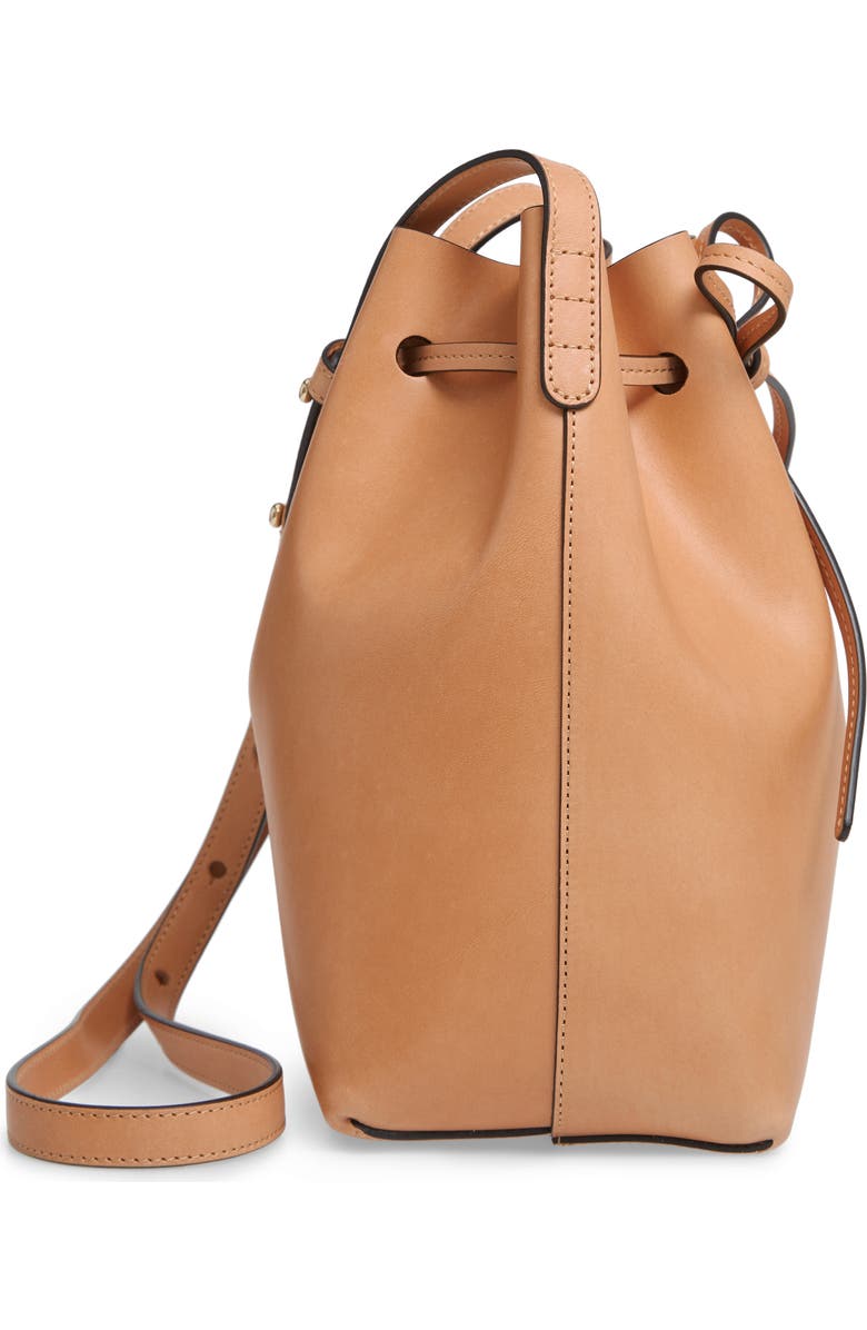 Mansur Gavriel Mini Leather Bucket Bag, Alternate, color,