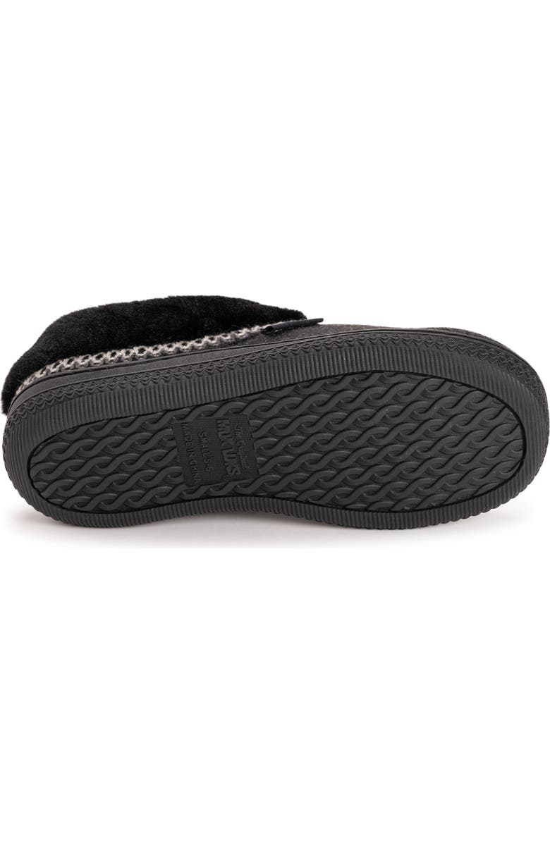 MUK LUKS Neira Faux Shearling Slipper, Alternate, color, Black