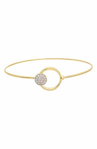 Sterling Silver Diamond Bangle Bracelet