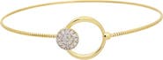 MESHMERISE Sterling Silver Diamond Bangle Bracelet