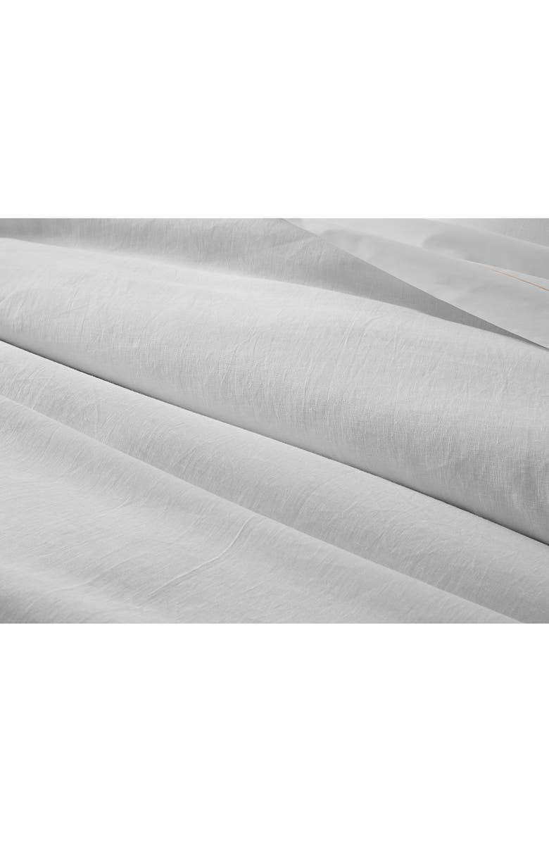 Matouk Roman Hemstitch Linen Flat Sheet, Alternate, color, White