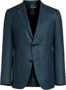ZEGNA Textured Cashmere, Silk & Linen Sport Coat