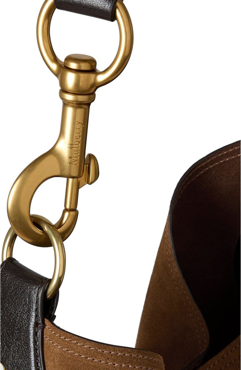 Mulberry Hackney Suede Shoulder Bag, Alternate, color,