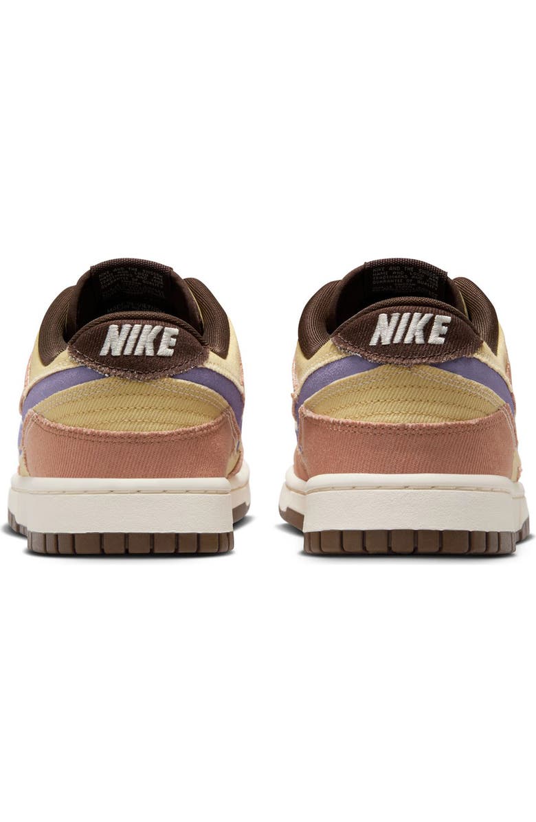 Nike Dunk Low SE Basketball Sneaker, Alternate, color, Clay/ Amethyst/ Gold