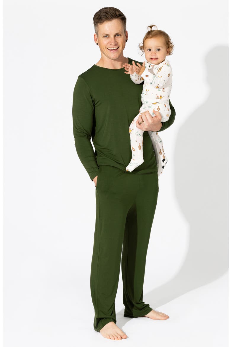 Kids' Vintage Holiday Convertible Footie Pajamas, Alternate, color, VINTAGE HOLIDAY