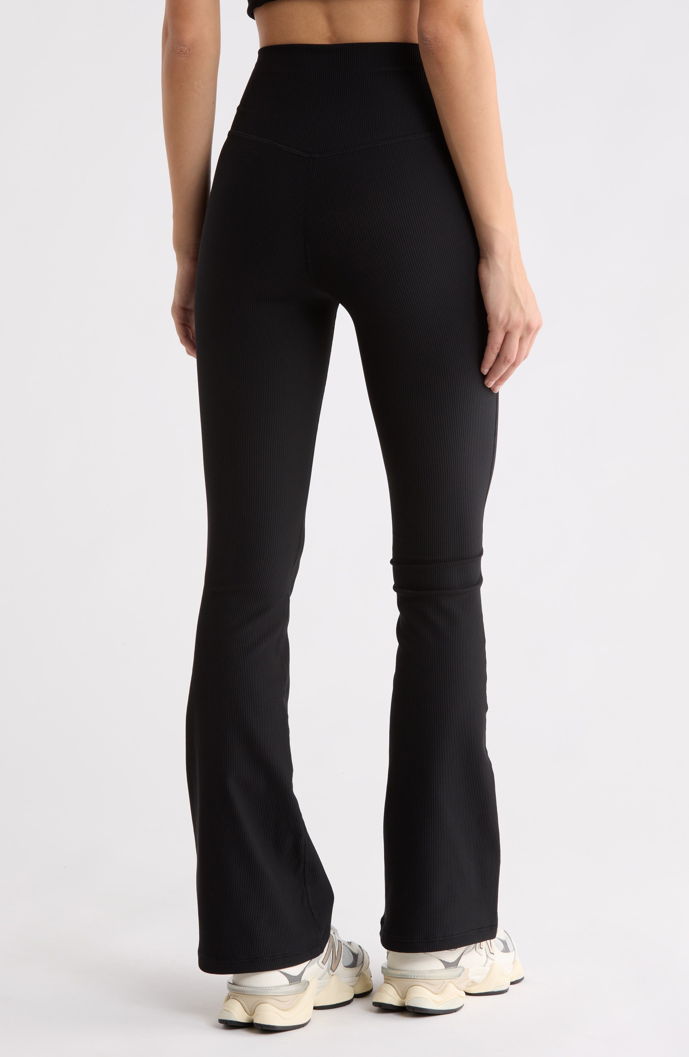 Madison Chill Tech Rib Crossover High Waist Flare Leggings