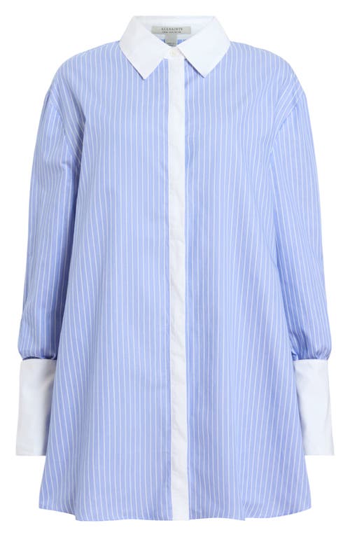 ALLSAINTS ALLSAINTS ALBER STRIPE LONG SLEEVE SHIRTDRESS 