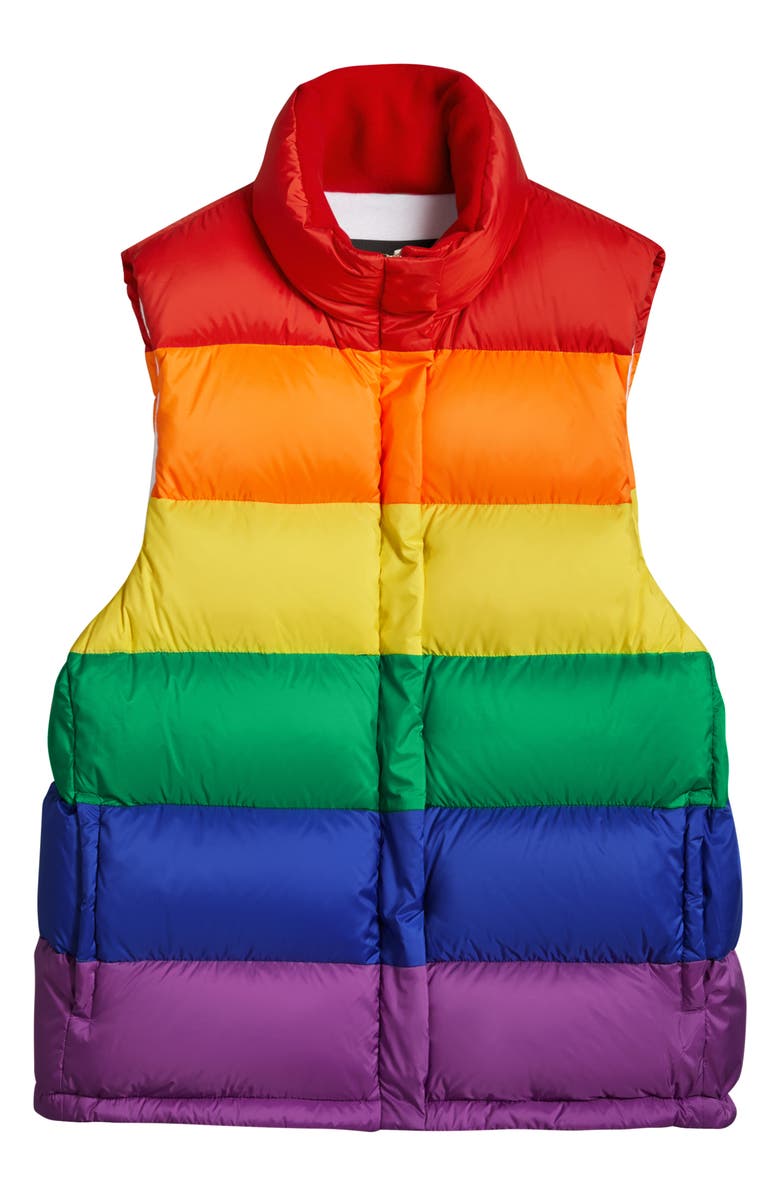 Burberry Rainbow Down Puffer Vest, Alternate, color, 