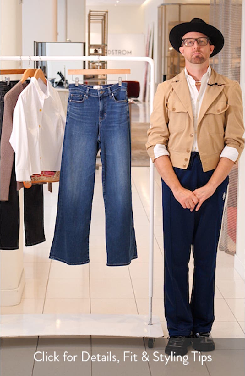 Le Slim Palazzo High Waist Wide Leg Jeans, sales video thumbnail