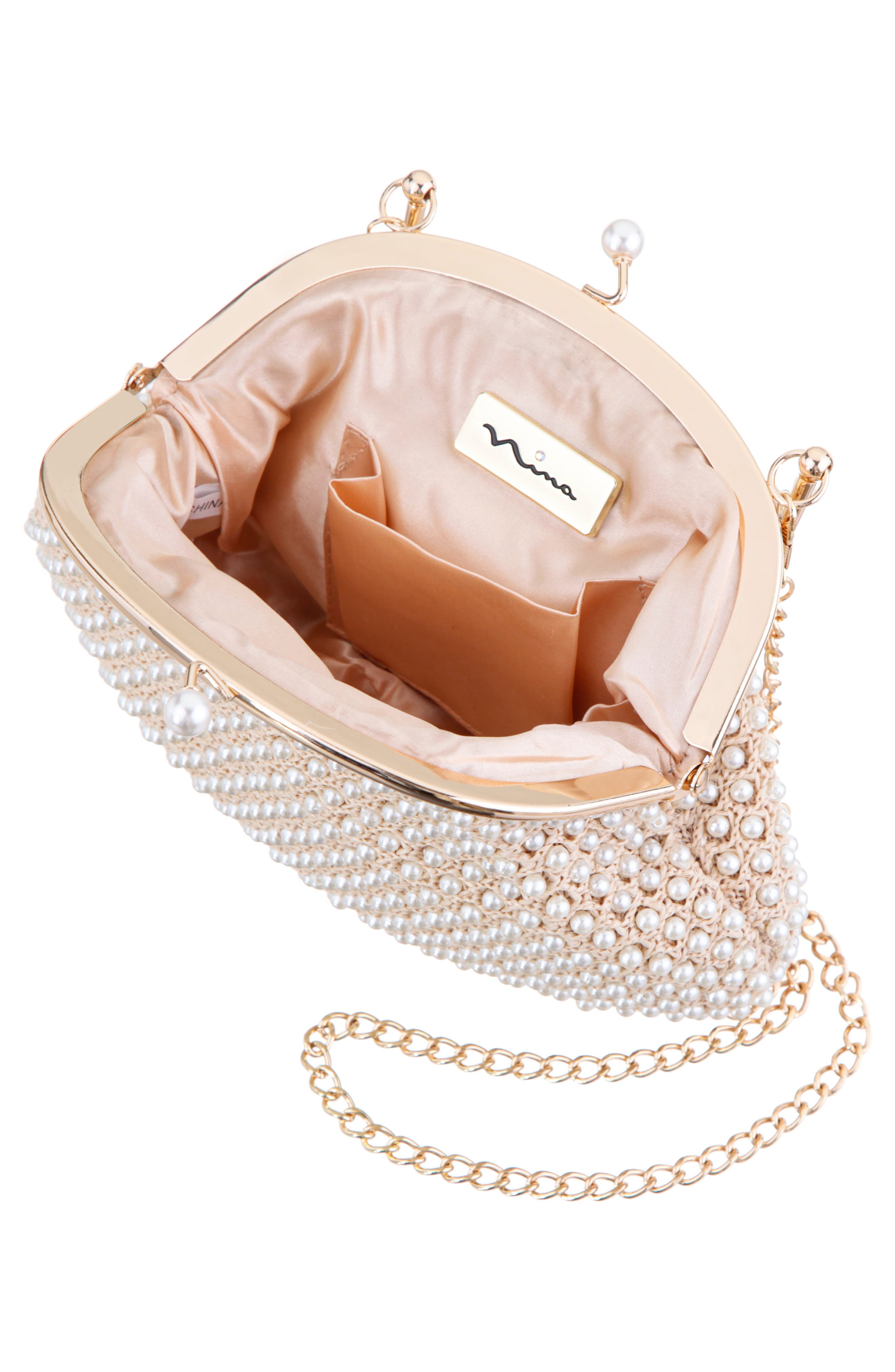Kym Top Handle Bag, Alternate, color, BEIGE/ IVORY PEARL