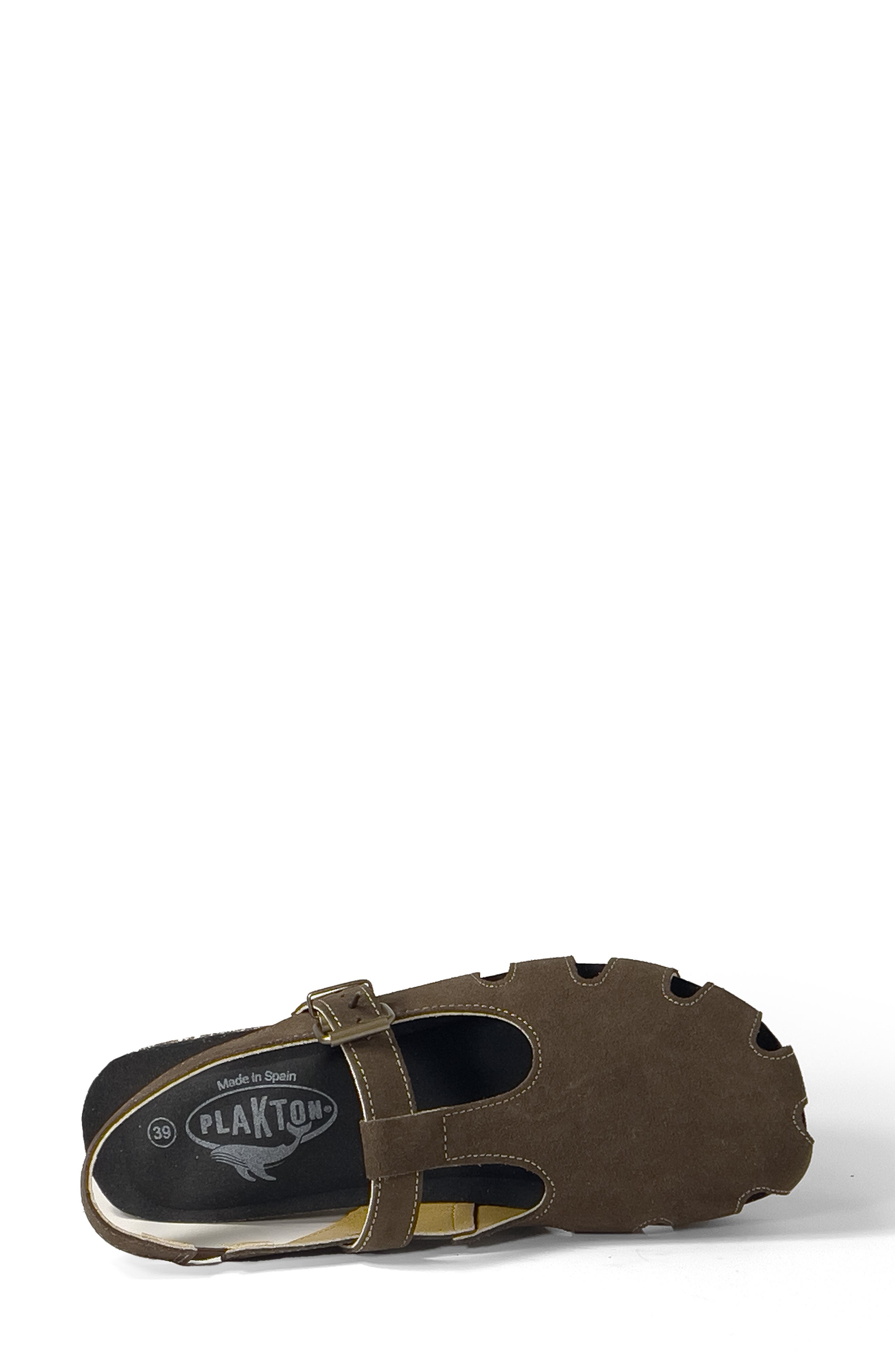 Plakton Amanda Sandal, Alternate, color, Afelpado Marron
