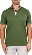 Maceoo Newton Marthyr0033 Green Button-Down Piqué Polo