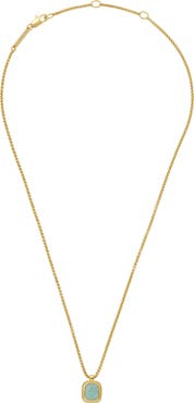 Estella Bartlett Malachite Tablet Pendant Necklace