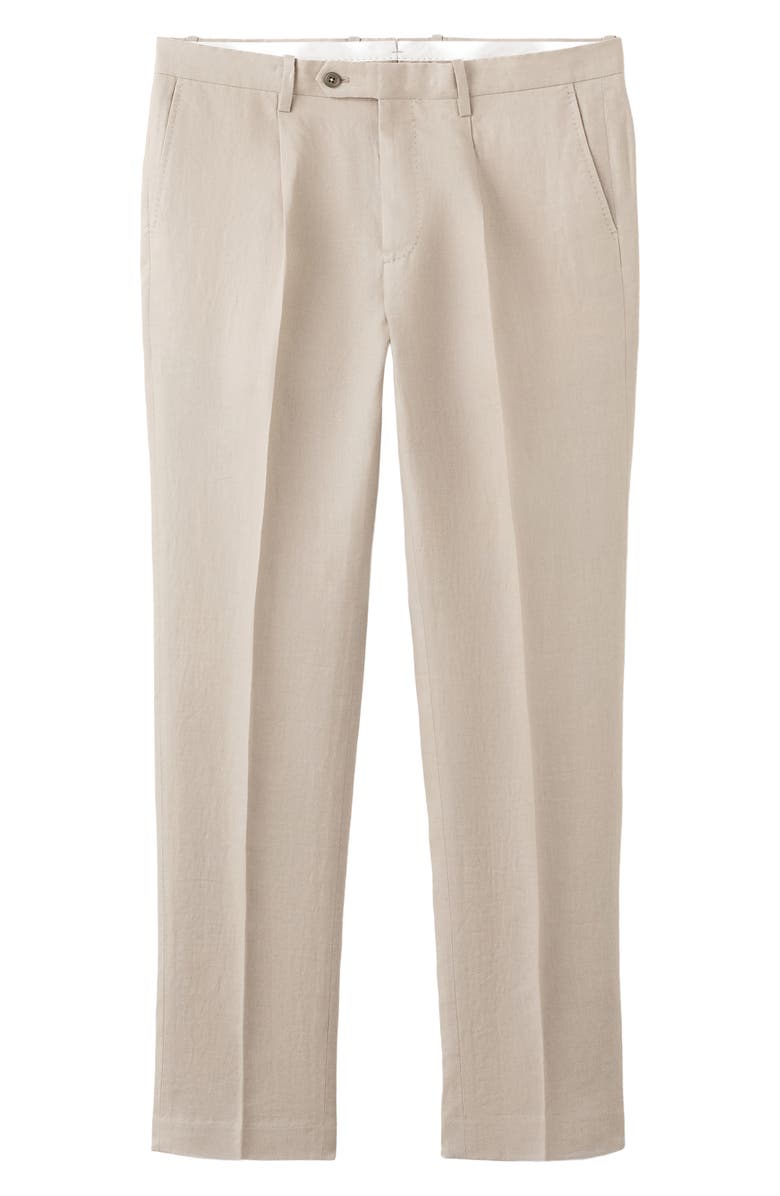 MANGO Amalfi Linen Slim Fit Suit, Alternate, color, Beige