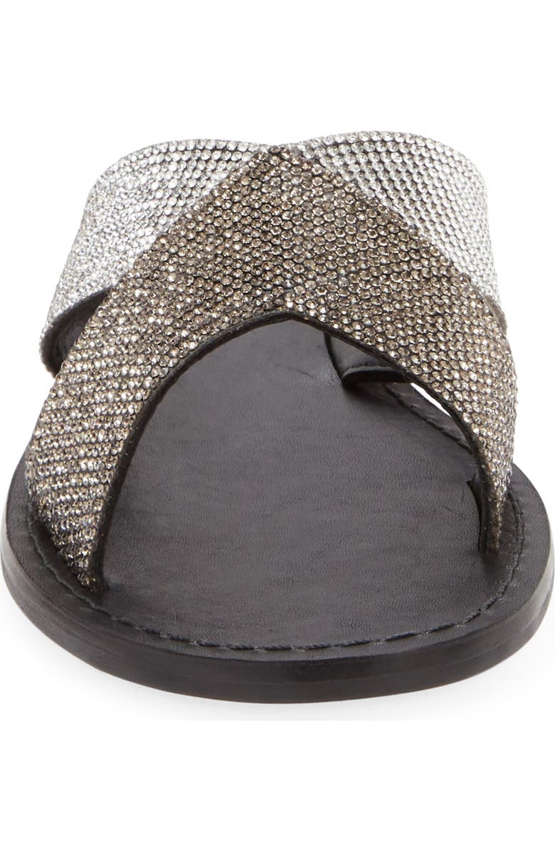 Schutz Amariles Crystal Embellished Slide Sandal, Alternate, color,