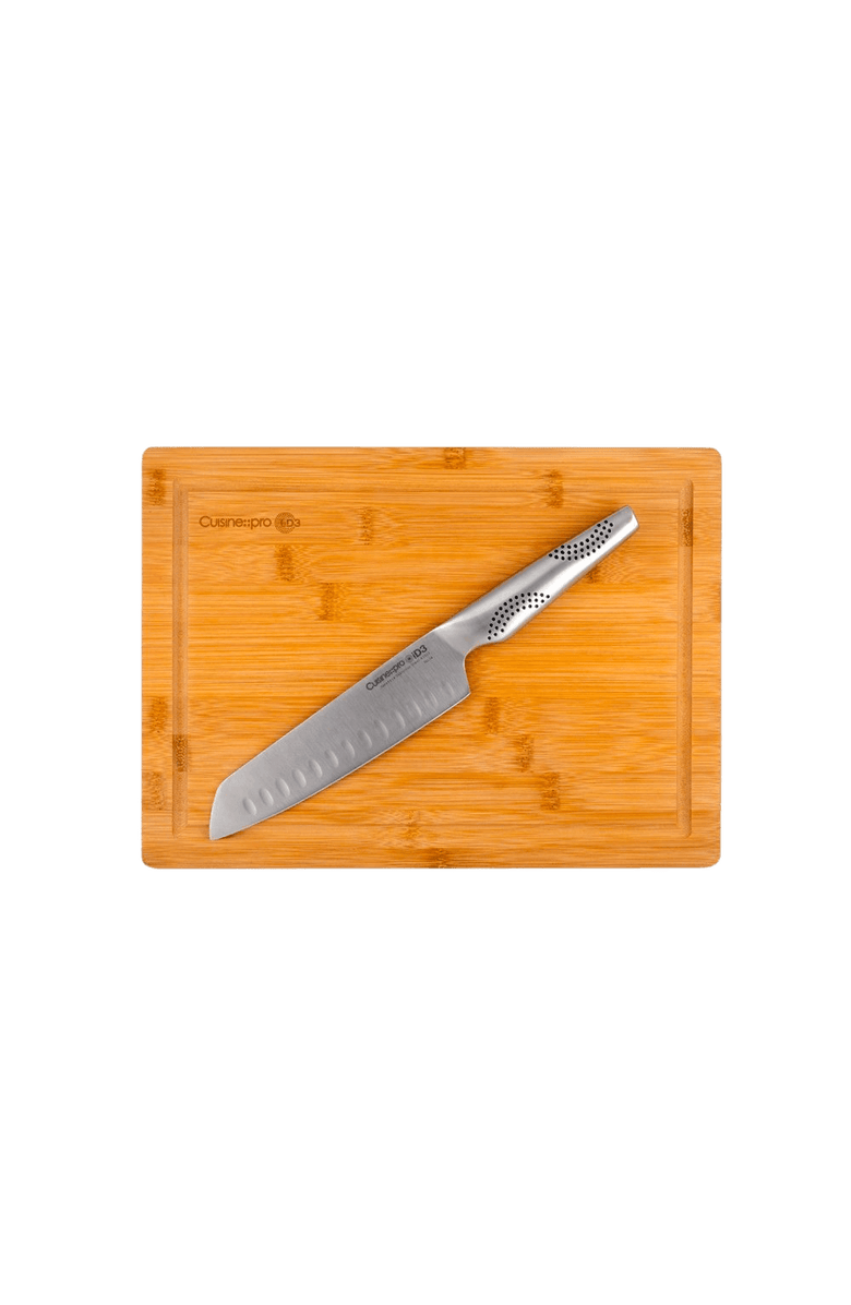 Cuisine::pro<sup>®</sup> iD3<sup>®</sup> Santoku 7" & Board Set, Main, color, Silver