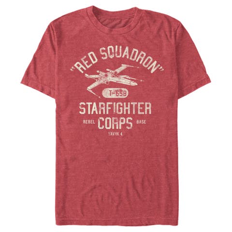Men's Star Wars A New Hope Rebel X-Wing Starfighter Corps Collegiate  Graphic T-Shirt