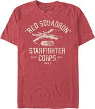 Star Wars: A New Hope Men's Star Wars A New Hope Rebel X-Wing Starfighter Corps Collegiate  Graphic T-Shirt