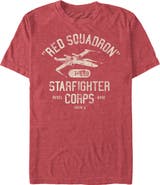 Star Wars: A New Hope Men's Star Wars A New Hope Rebel X-Wing Starfighter Corps Collegiate Graphic T-Shirt