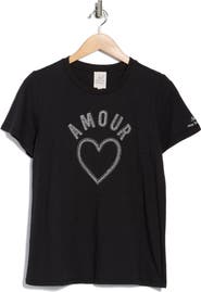 Cinq à Sept Beaded Amour Graphic T-Shirt