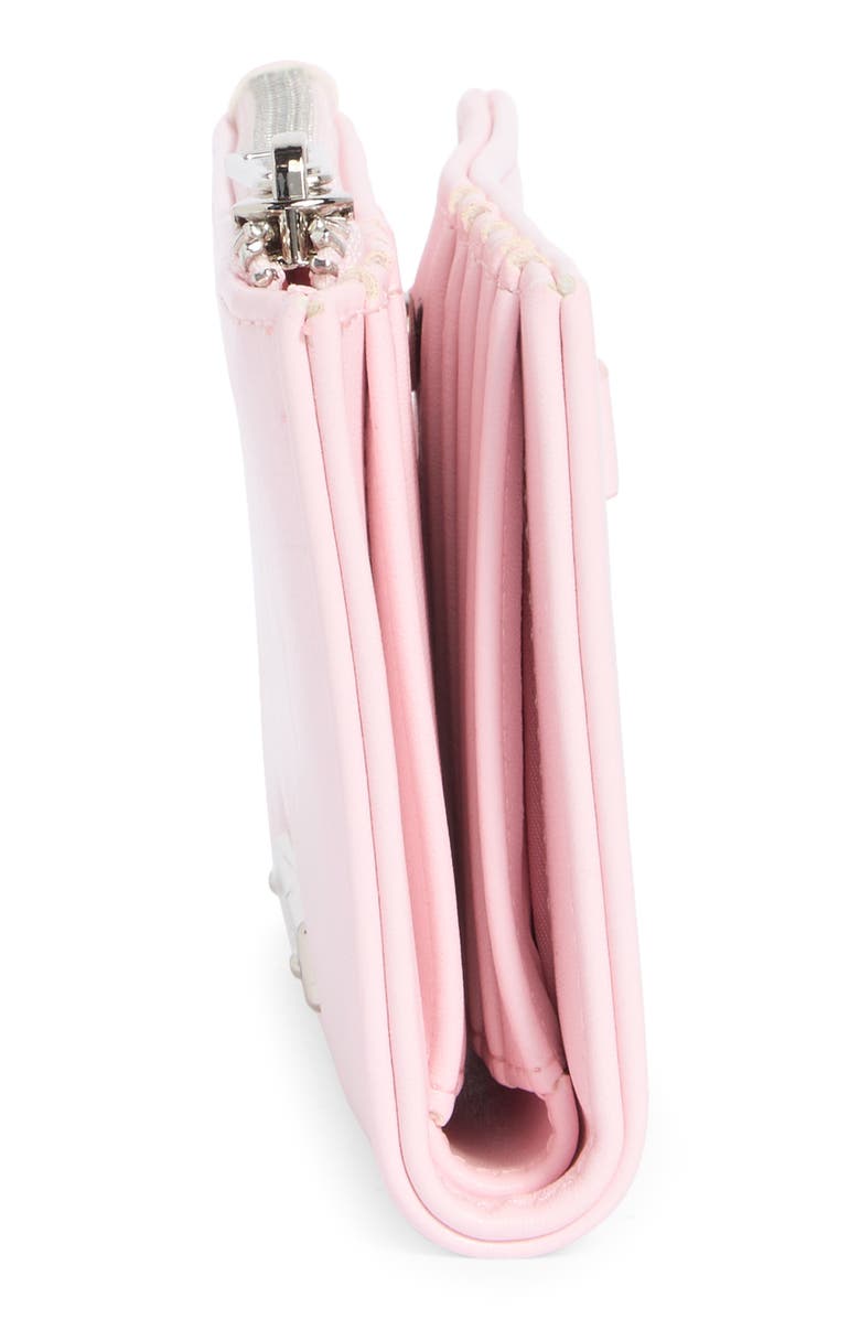 Madden Girl Faux Leather Snap Wallet, Alternate, color, Ballet Pink