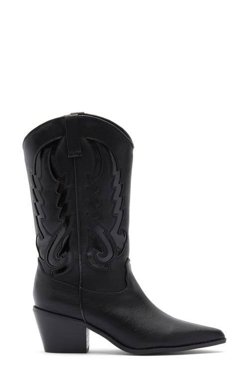 Billini Norva Western Pointed Toe Boot In Black