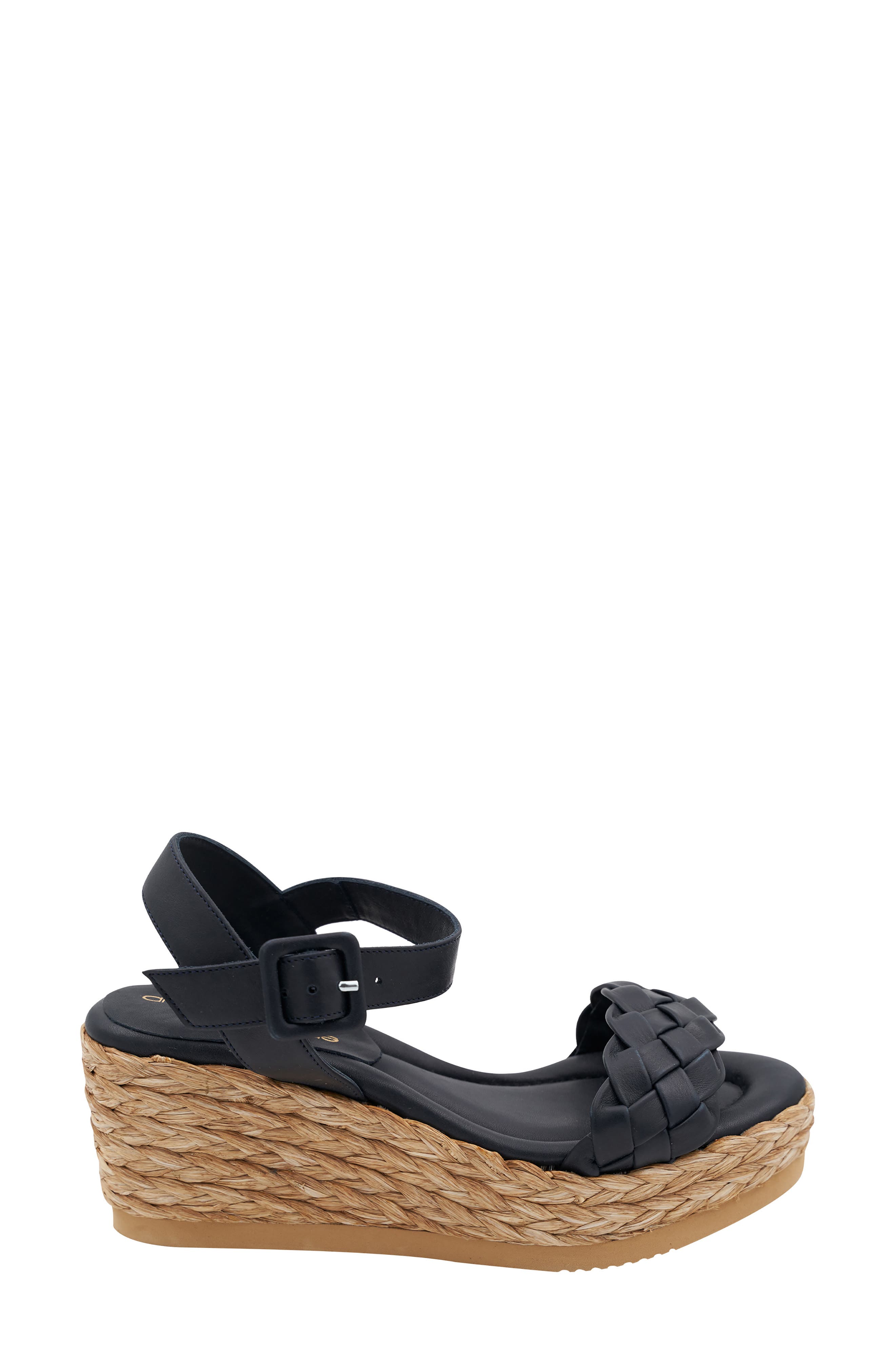 André Assous Cecilia Wedge Platform Sandal, Alternate, color, Black