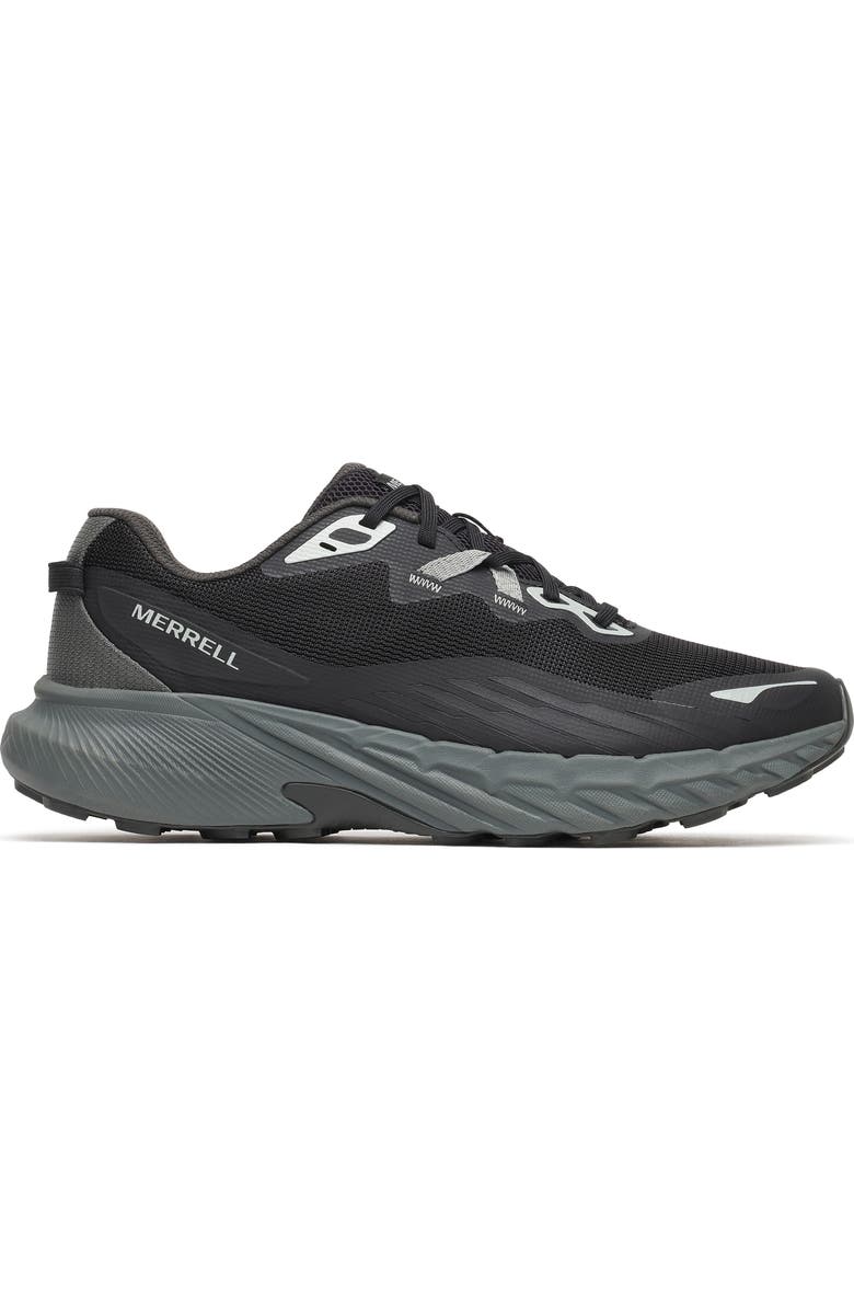 Merrell Agility Trail Running Shoe, Alternate, color, Black