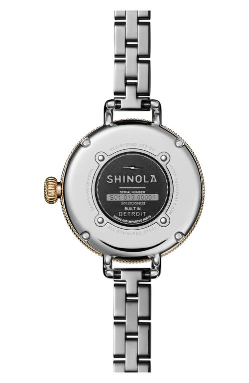 Shinola Birdy Petoskey Bracelet Watch, 34mm In Gold