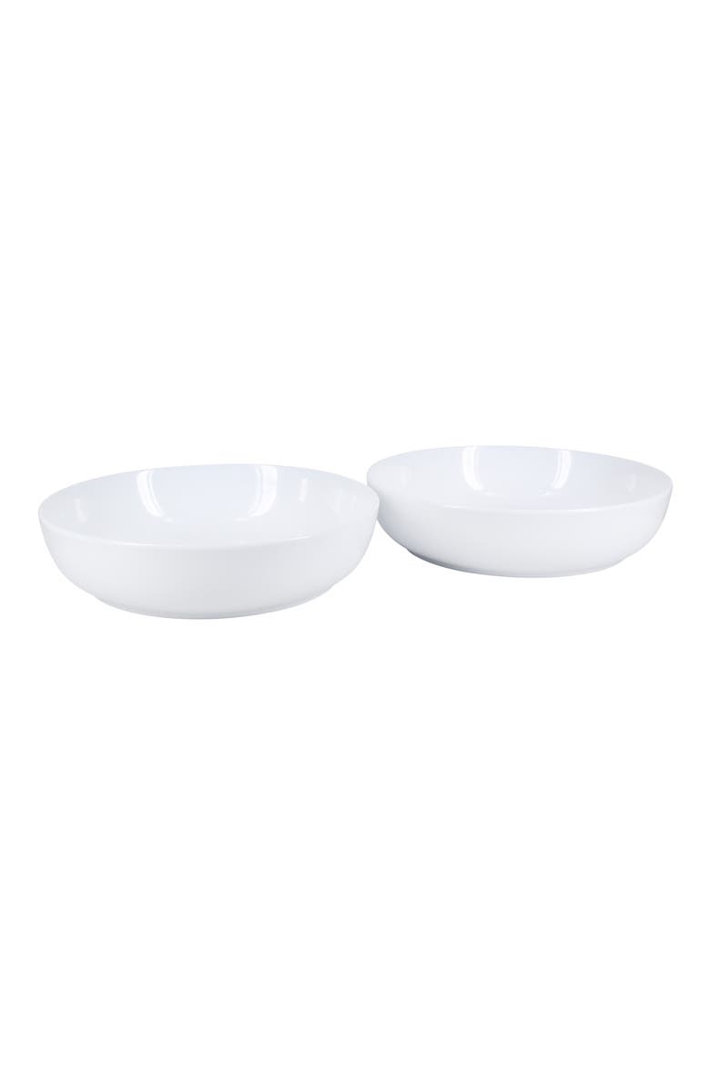 Set of 2 Serving Bowl Set, Main, color, WHITE