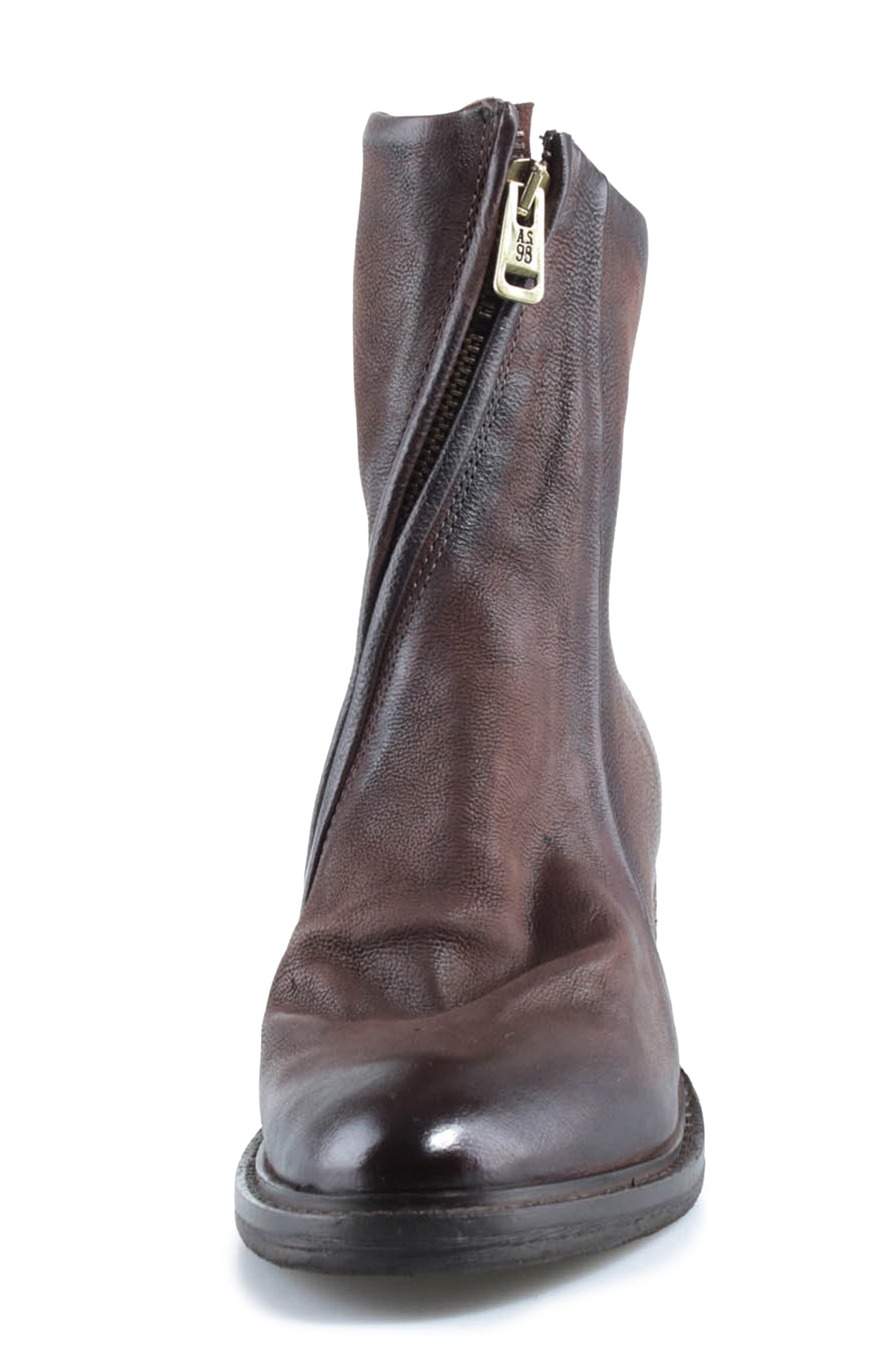 Lawsen Leather Bootie, Alternate, color, BROWN