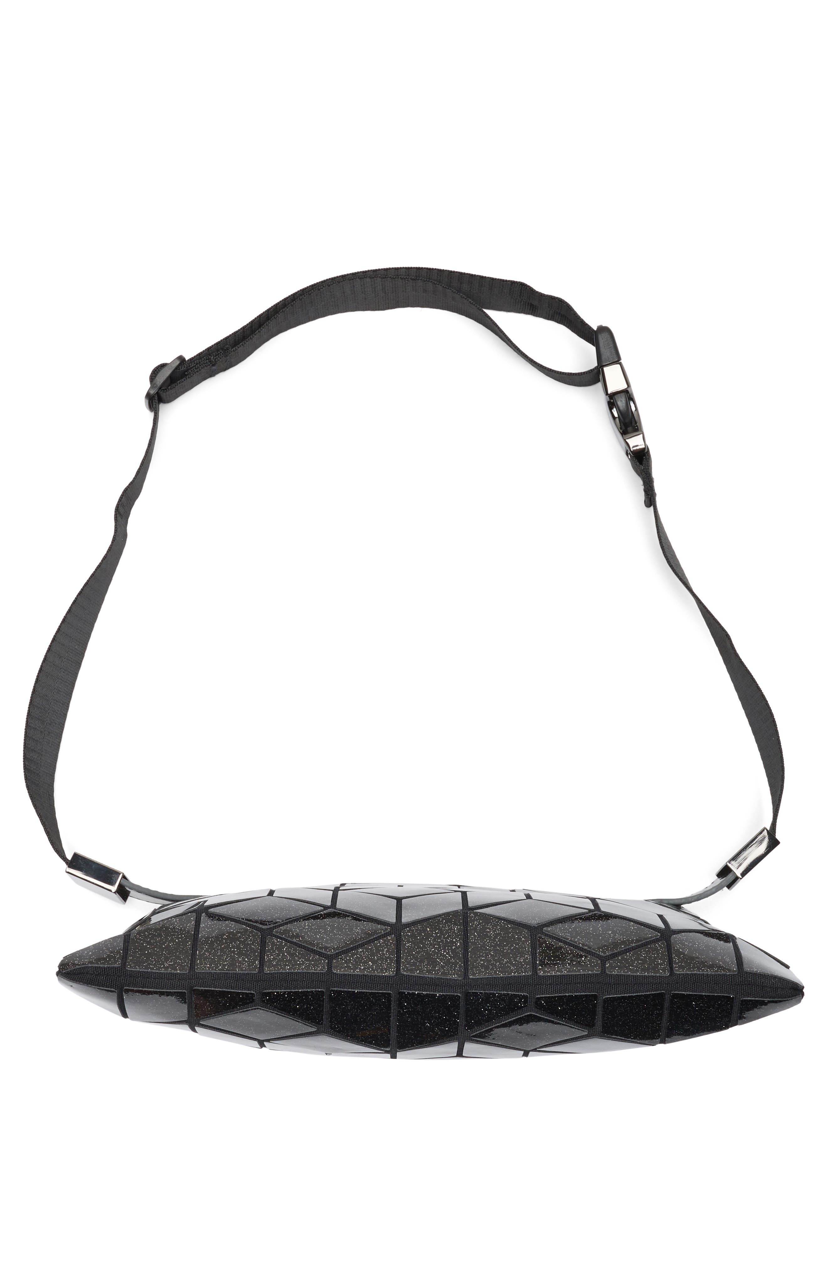 PATRIZIA LUCA Glitter Geo Belt Bag, Alternate, color, Black Glitter