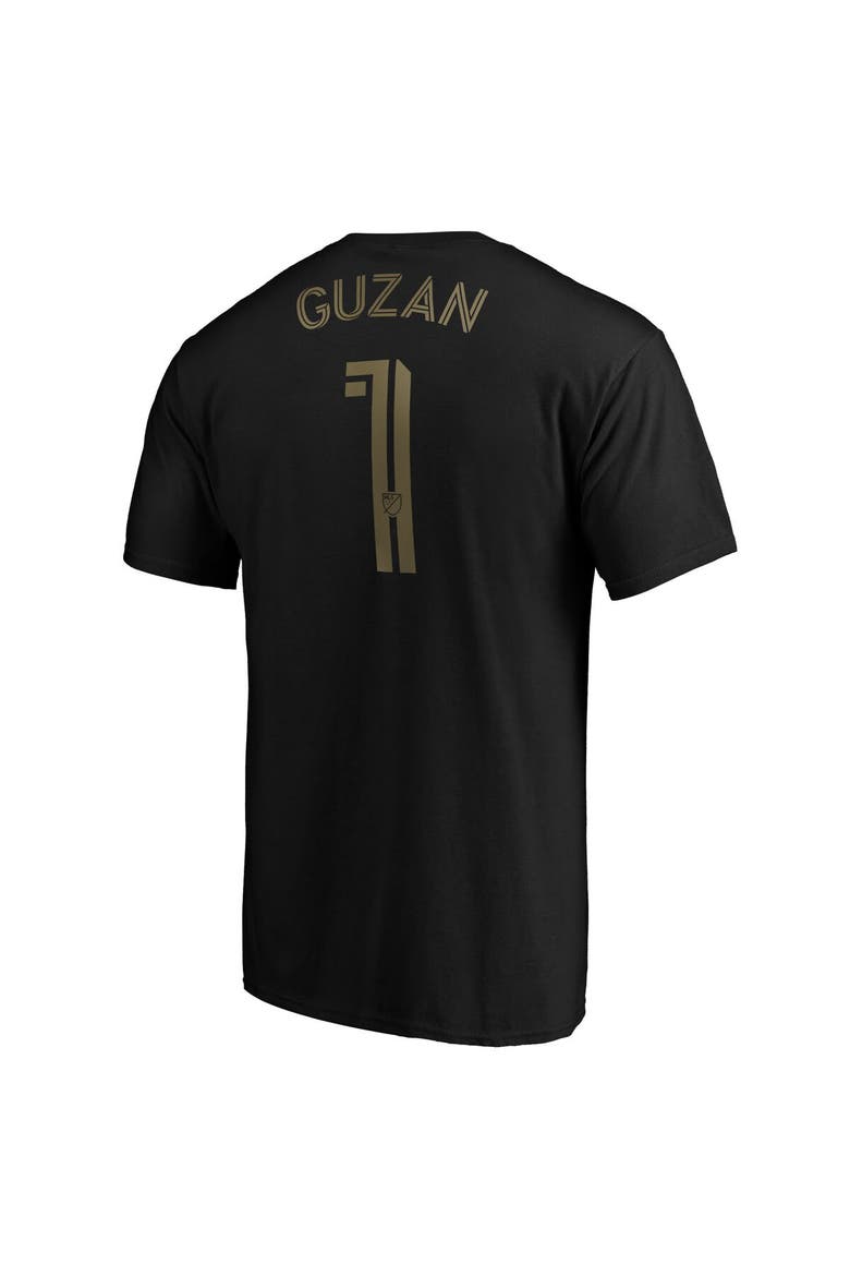 Men's Fanatics Branded Brad Guzan Black Atlanta United FC Authentic Stack Player Name & Number T-Shirt, Alternate, color, Black