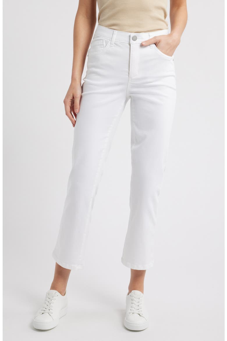 Bennett High Waist Ankle Barely Bootcut Jeans, Main, color, OPTIC WHITE
