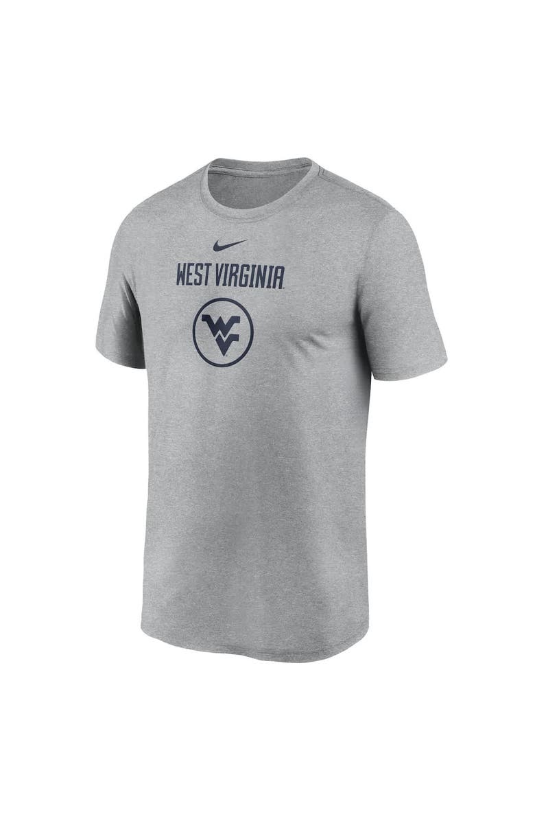Nike Men's Nike Heather Gray West Virginia Mountaineers On-Court Basketball Legend Practice Performance T-Shirt, Alternate, color, Heather Gray