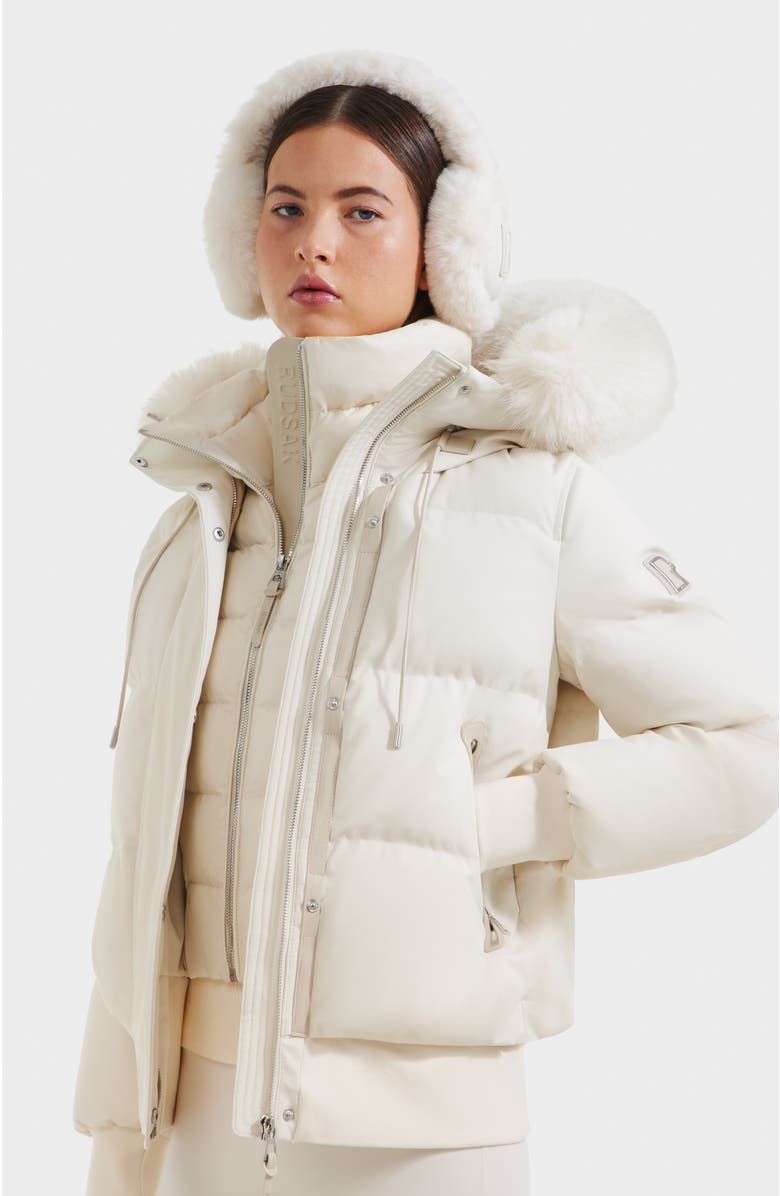 Rudsak Cieyna Down Bomber, Alternate, color, Vanilla