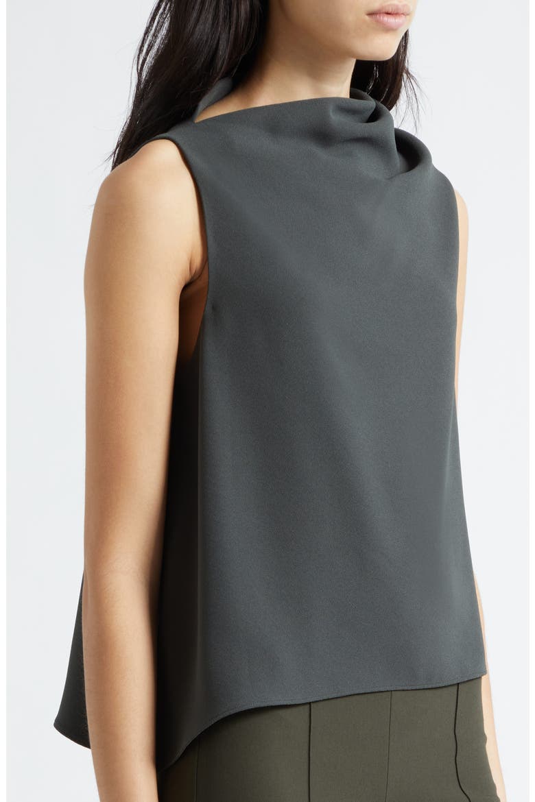 Asymmetric Drape Sleeveless Top, Alternate, color, DARK THYME