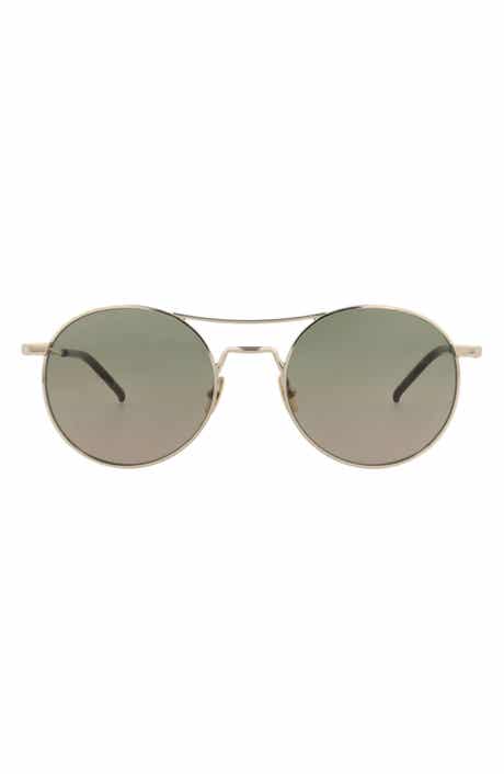 Saint Laurent 51mm Gradient Aviator Sunglasses