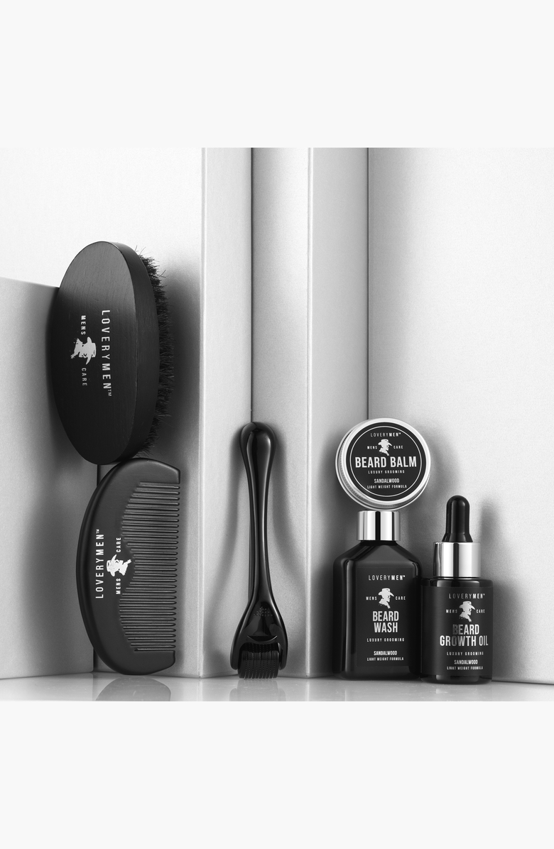 Lovery 8 Piece Sandalwood Mens Grooming Gift Set, Alternate, color, NO COLOR