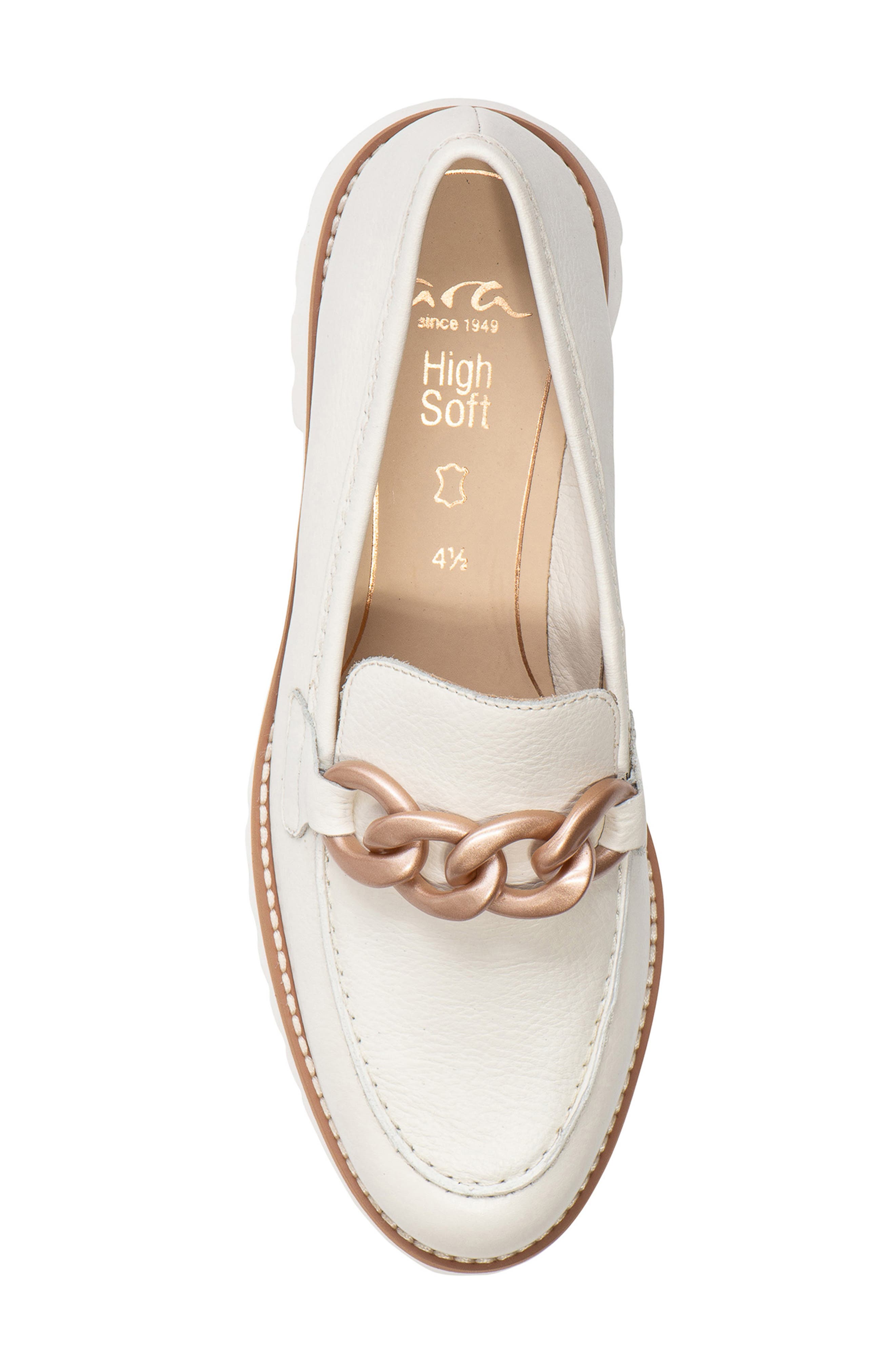 Kiana Lug Sole Loafer, Alternate, color, CREAM CALF