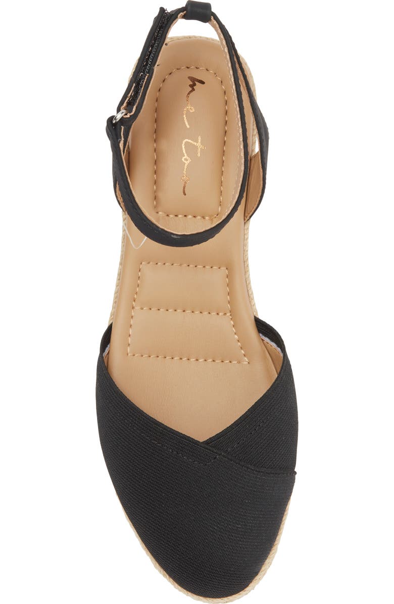 Me Too Niya Espadrille Wedge Sandal, Alternate, color, Black