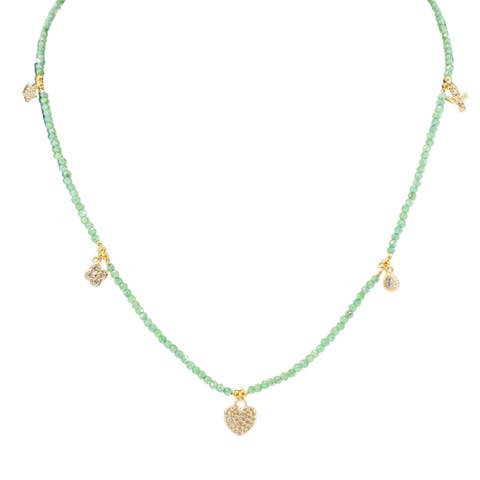 Green Aventurine Beaded Choker Necklace