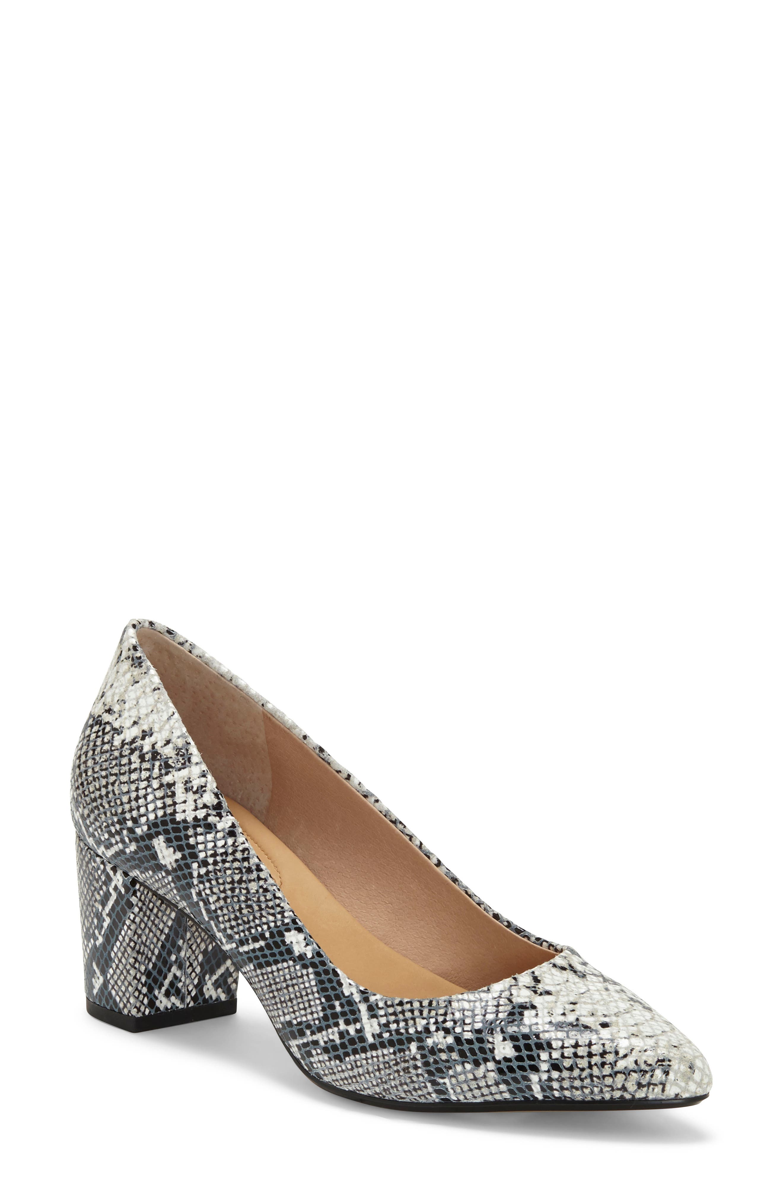 Ryanna Pump, Main, color, WHITE SNAKE PRINT LEATHER